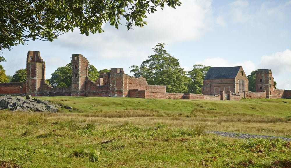 Bradgate House as seen from the tarmac road